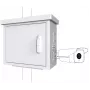 Lanview RCCTV002 Midi Radius ερμάριο CCTV για τοποθέτηση σε στύλο για 4 κάμερες, 600 x 300 x 550 mm, λευκό