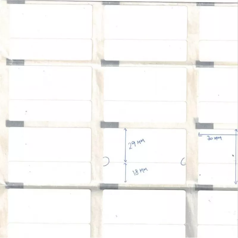 Capture 35000771 Ετικέτες εκτυπωτή ετικετών Λευκό