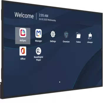 Επαγγελματική εμπορική οθόνη VIEWSONIC 75 ίντσες 4K (3840×2160), LCD, 500 cd/m², Android 14, 24/7, VESA
