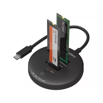 Sandberg USB3.2 Cloner Dock για NVMe M.2 SSD, μαύρο, 20 Gbit/s