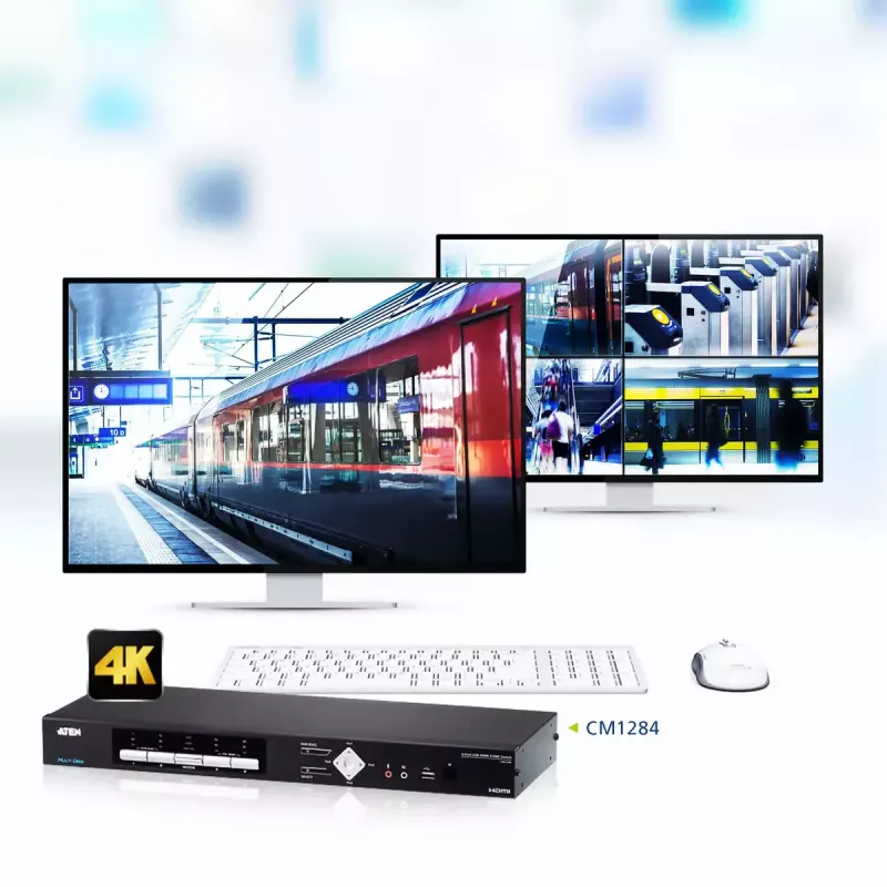 Διακόπτης ATEN 4-Port USB HDMI Multi-View KVMP
