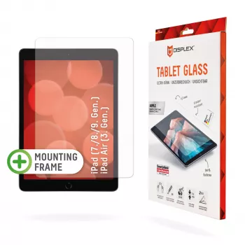 Displex Tablet Glass (9H) για Apple iPad (7./8./9. Γεν.)/Air (3. Γεν.), Eco-Montagerahmen, άθραυστο, εξαιρετικά λεπτό, αόρατο