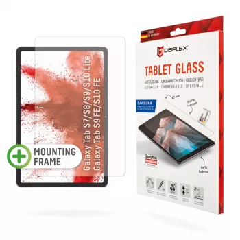 Displex Tablet Glass (9H) για Samsung Galaxy Tab S7/S8/S9/S9 FE/S10 FE/S10 Lite, Eco πλαίσιο τοποθέτησης, άθραυστο
