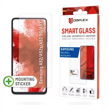Displex Smart Glass (9H) για Samsung Galaxy A52/A52(s) 5G/A53 5G, αυτοκόλλητο τοποθέτησης, άθραυστο, εξαιρετικά λεπτό, αόρατο