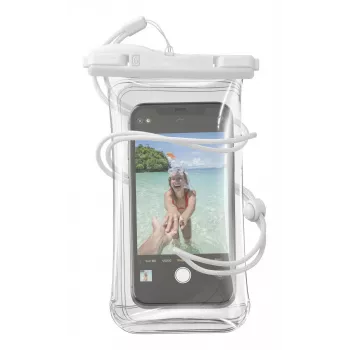 Θήκη τσάντα Cellularline Voyager Universal 80 x 165 mm Λευκό