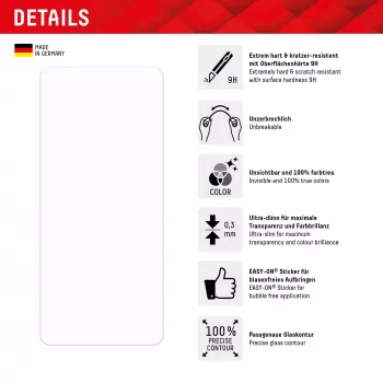 Displex Smart Glass (9H) για Samsung Galaxy A54 5G, αυτοκόλλητο τοποθέτησης, άθραυστο