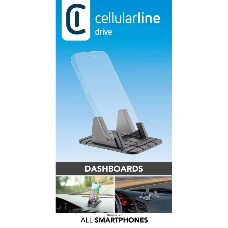 Cellularline Dash Pad Pro – Καθολική βάση εσωτερικού χώρου για smartphones