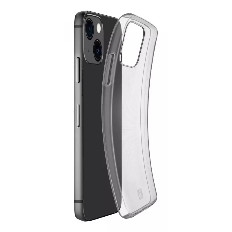 Θήκη Cellularline iPhone 15 διαφανής μονόχρωμη ελαφριά εύκολη πρόσβαση