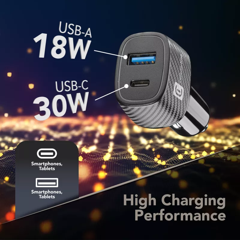Φορτιστής αυτοκινήτου Cellularline Multipower Ultra καθολικός ταχυφορτιστής