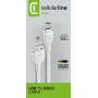 Καλώδιο τροφοδοσίας Cellularline 120 cm USB-C USB-A αρσενικό βύσμα λευκό