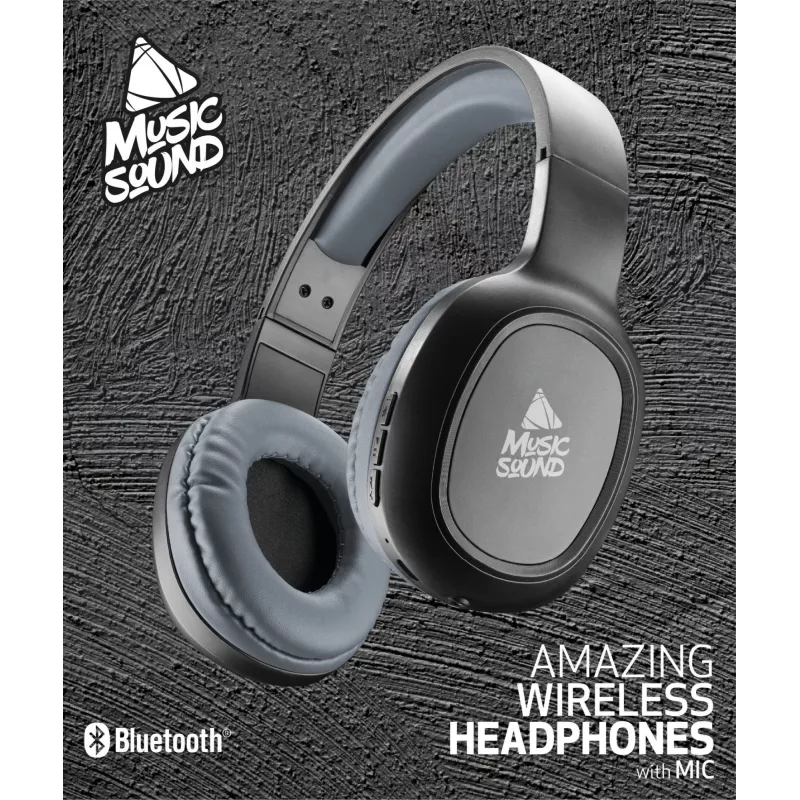 Music Sound Basic Bluetooth On-Ear ακουστικά με τηλεχειριστήριο και μικρόφωνο
