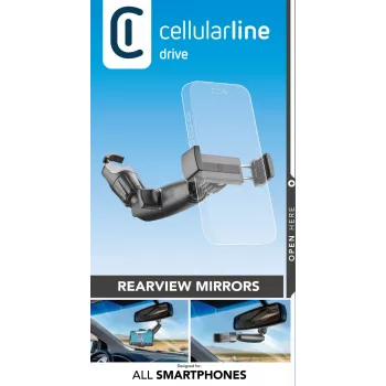 Βάση αυτοκινήτου Cellularline Spin Mirror μαύρη παθητική βάση