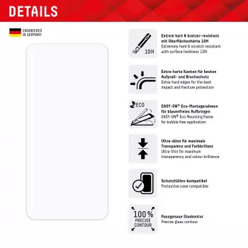 Displex μεμβράνη προστασίας οθόνης (10H) για Samsung Galaxy A35/A55 5G, Eco πλαίσιο τοποθέτησης, ανθεκτική στις γρατσουνιές