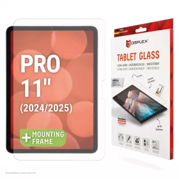 Displex Tablet Glass (9H) για Apple iPad Pro 11'' (2025/2024), Eco πλαίσιο τοποθέτησης, άθραυστο, εξαιρετικά λεπτό, αόρατο