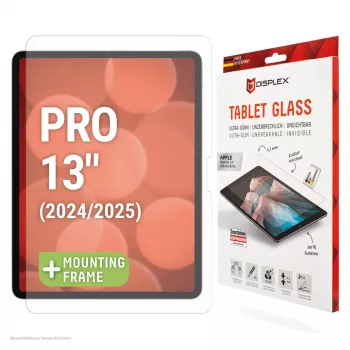 DISPLEX Tablet Glass (9H) για Apple iPad Pro 13'' (2025/2024), Eco πλαίσιο τοποθέτησης, άθραυστο, εξαιρετικά λεπτό, αόρατο