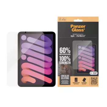 PanzerGlass® προστασία οθόνης για iPad Mini 8.3'' (2021, 2024) | Ultra-Wide Fit
