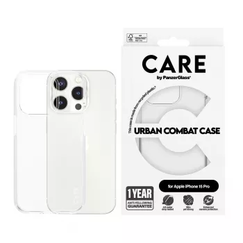 Θήκη PanzerGlass iPhone 15 Pro διαφανές Urban Combat Clear Frame