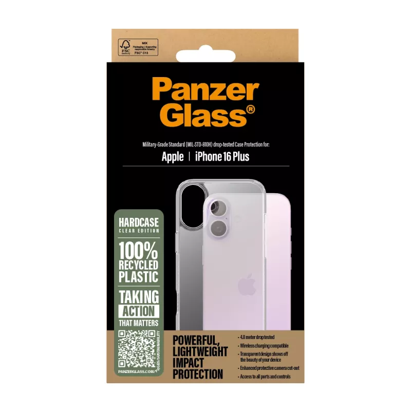 Θήκη PanzerGlass HardCase Transparent iPhone '24 6.7 inch