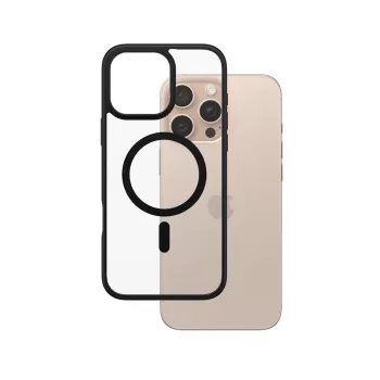 PanzerGlass ® HardCase διαφανές με μαύρο MagSafe & πλαίσιο iPhone 16 Pro Max