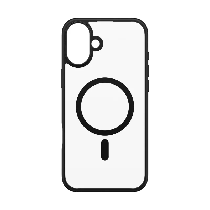 PanzerGlass ® HardCase διαφανές με μαύρο MagSafe & πλαίσιο iPhone 16 Plus