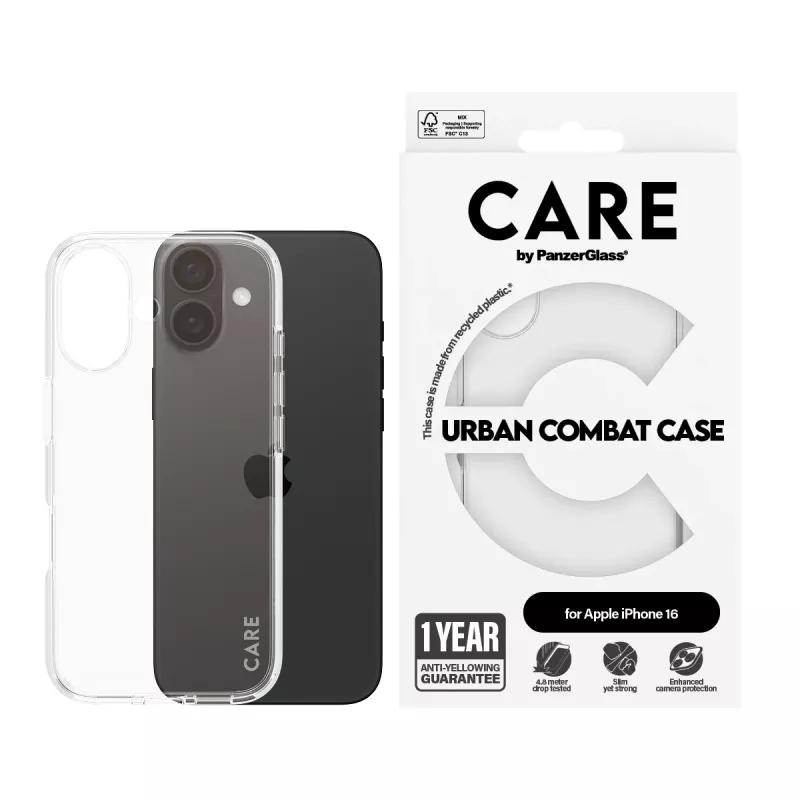 Θήκη PanzerGlass CARE by Flagship θήκη διαφανές Urban Combat iPhone '24 6.1 inch