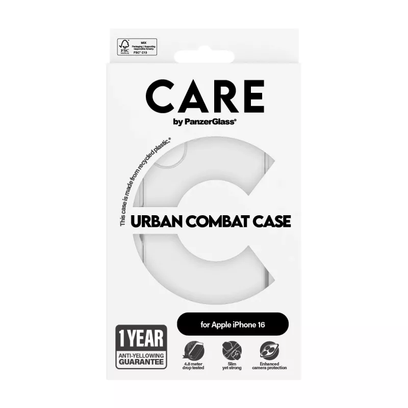 Θήκη PanzerGlass CARE by Flagship θήκη διαφανές Urban Combat iPhone '24 6.1 inch