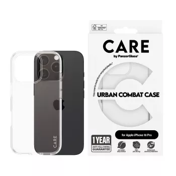 Θήκη PanzerGlass CARE by Flagship θήκη διαφανές Urban Combat iPhone '24 6.3 inch Pro