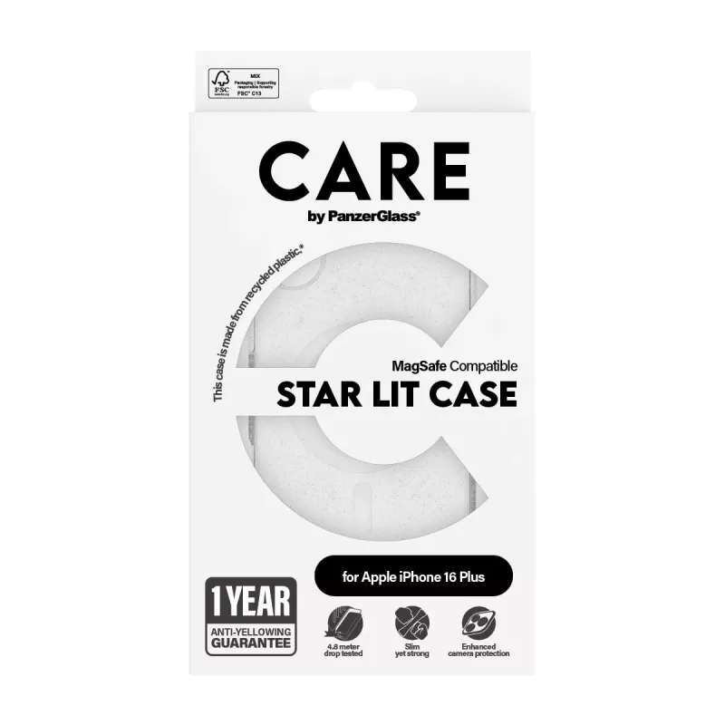 PanzerGlass CARE™ by ® θήκη Urban Combat Star Lit με λευκό MagSafe iPhone 16 Plus