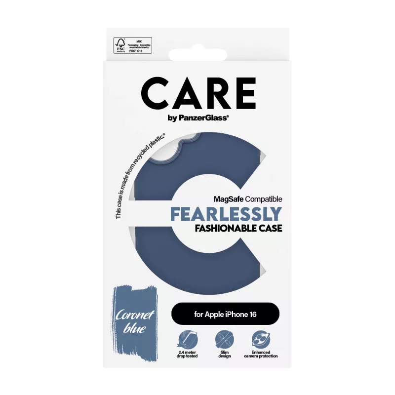 Θήκη PanzerGlass CARE by μοντέρνα θήκη μπλε με MagSafe iPhone 16