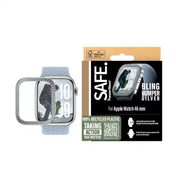 PanzerGlass SAFE. by ® Bling Bumper ασημί Apple Watch Series 10 46mm διαφανές