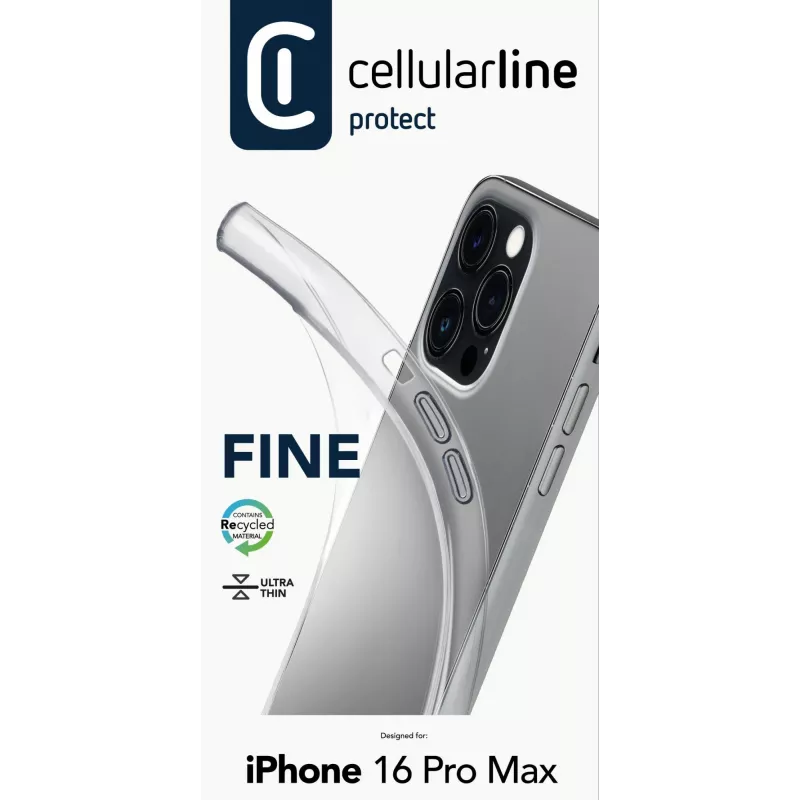 Θήκη Cellularline FINECIPH16PRMT για iPhone 16 Pro Max Διαφανής