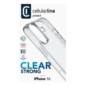 Θήκη Cellularline CLEARDUOIPH16T για iPhone 16 Διαφανής 15,5 cm