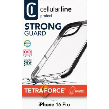 Θήκη Cellularline TETRACIPH16PROT για iPhone 16 Pro 6,3 ίντσες Μαύρο