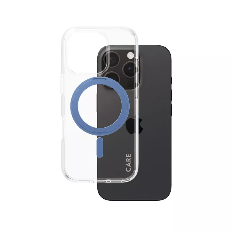 PanzerGlass CARE Feature Case 1317 θήκη για iPhone 16 Pro, με βάση στήριξης και MagSafe, διάφανη μπλε