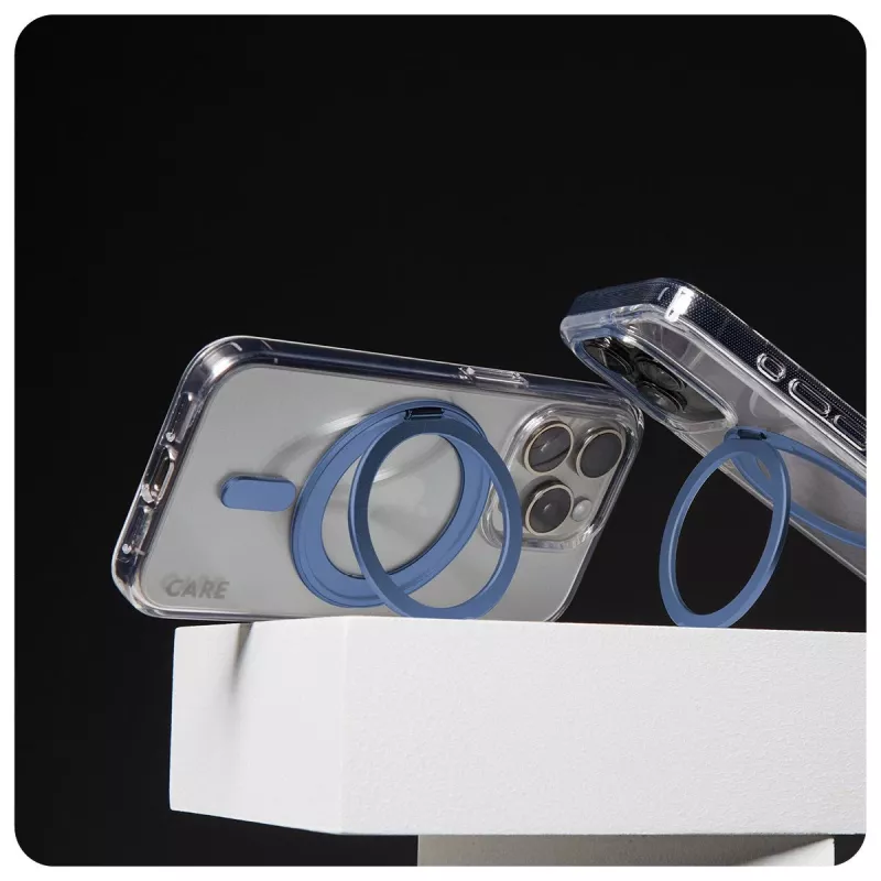 PanzerGlass CARE Feature Case 1317 θήκη για iPhone 16 Pro, με βάση στήριξης και MagSafe, διάφανη μπλε