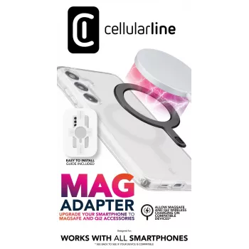 Cellularline Mag Adapter μαγνητικός δακτύλιος κόλλας για smartphones, MagSafe-Ökosystem-Enabler