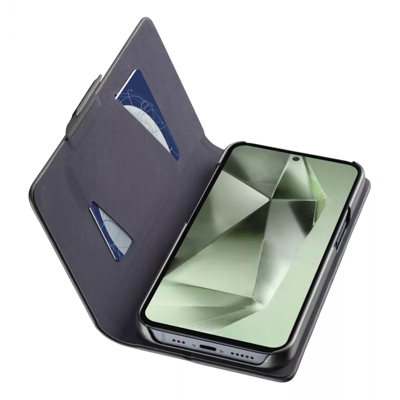 Cellularline Book Galaxy S24 FE θήκη βιβλίου με θήκη καρτών και μαγνητικό κλείσιμο