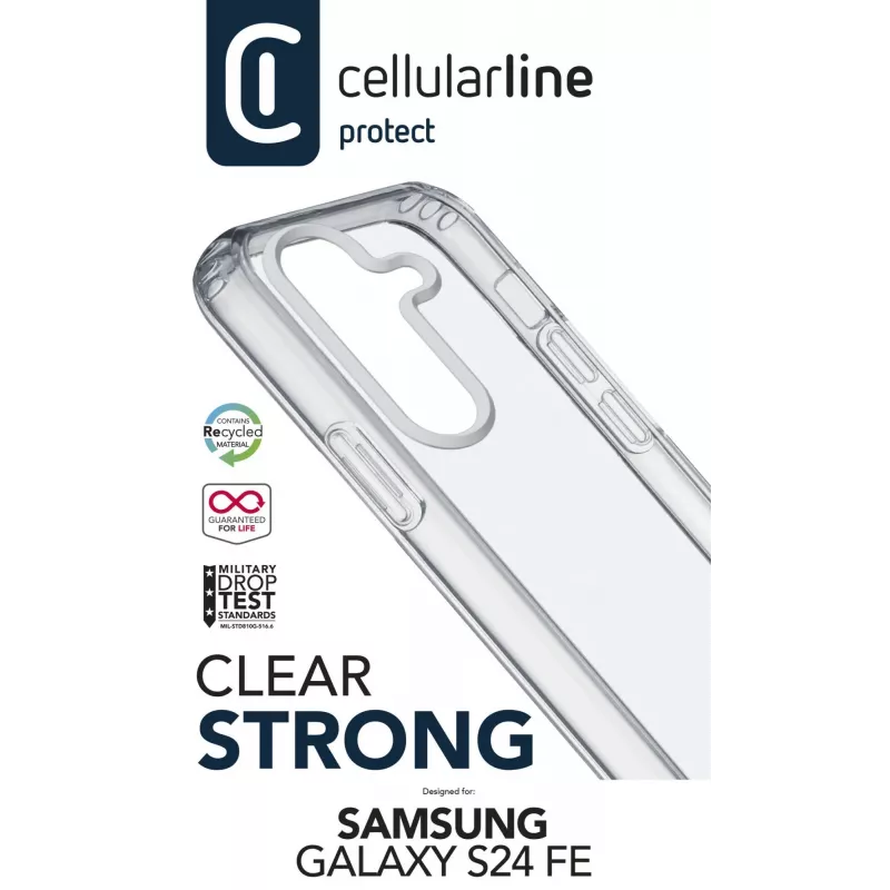 Cellularline Clear Strong Case CLEARDUOGALS24FET θήκη για Samsung S24 FE, διάφανη