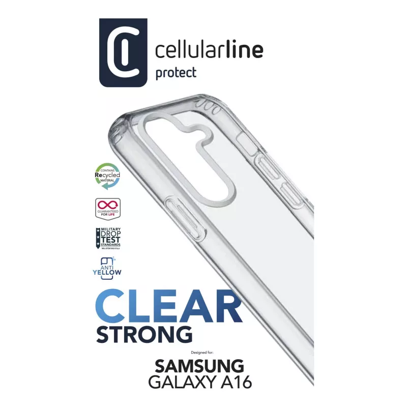 Θήκη Cellularline CLEARDUOGALA16T για Samsung Galaxy A16 17 cm Διαφανές