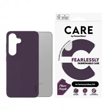 Θήκη PanzerGlass CARE by μοντέρνο κάλυμμα Plum Μωβ Samsung Galaxy S25 Διαφανές