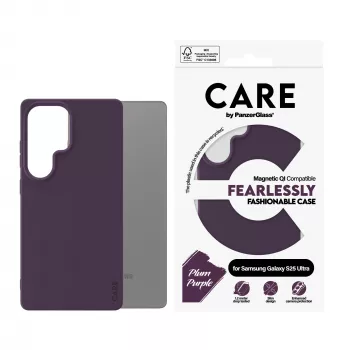 PanzerGlass CARE™ by ® Case Plum μωβ με συμβατότητα Qi Samsung Galaxy S25 Ultra