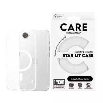 Θήκη PanzerGlass CARE by ® Flagship Case Urban Combat Star Lit Λευκή Qi-συμβατή iPhone 16e