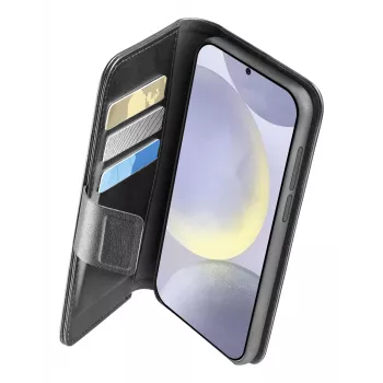 Θήκη Folio Cellularline Galaxy S25 16,1 cm Μαύρο 3 θήκες καρτών