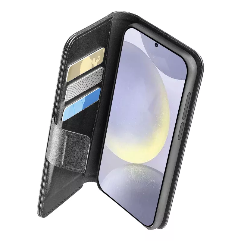Cellularline Book Agenda 2 Case BOOKAG2GALS25K θήκη τύπου βιβλίου για Samsung S25, μαύρη