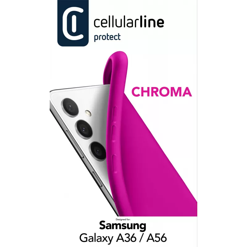 Cellularline Chroma – Πολύχρωμη μαλακή θήκη από καουτσούκ για Galaxy A36/A56