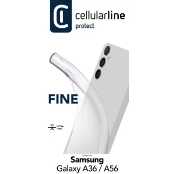 Θήκη Cellularline FINECGALA36T για Samsung Galaxy A36/A56 Διαφανές