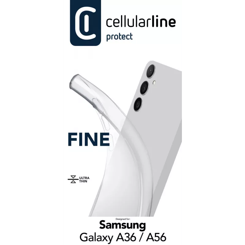 Θήκη Cellularline FINECGALA36T για Samsung Galaxy A36/A56 Διαφανές