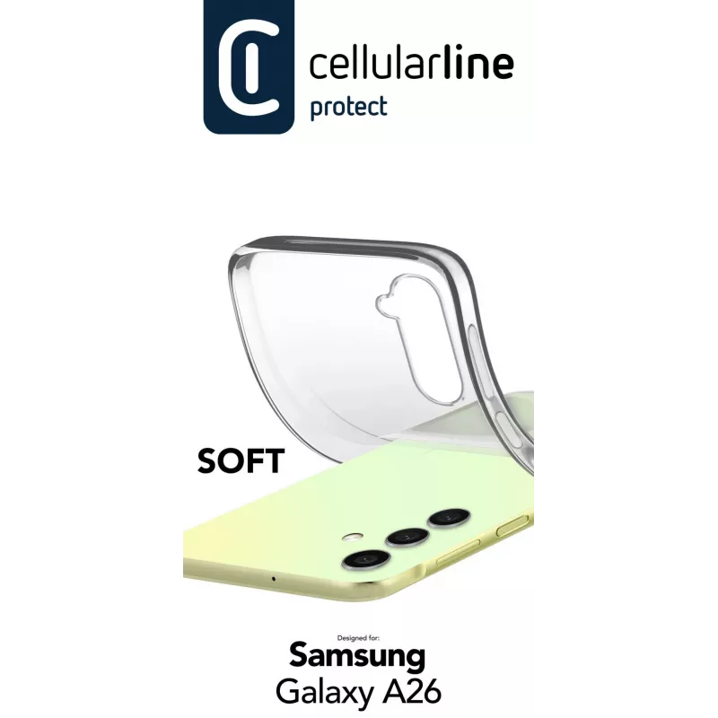 Θήκη Cellularline SOFTGALA26T για Samsung Galaxy A26 Διαφανές