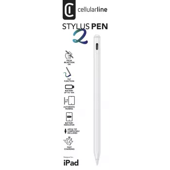 Stylus Pen Cellularline STYLUSPEN2IPAD Γκρι 80 g Tablet Apple