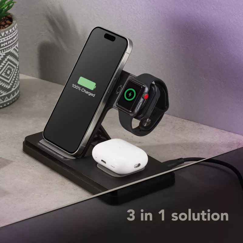 Tech Pop βάση φορητής συσκευής Smartwatch/Smartphone Μαύρο
